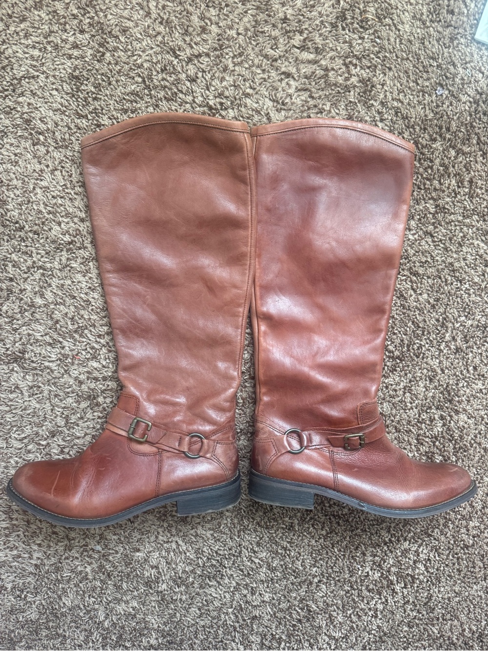 Brown Leather Riding Boots size 8